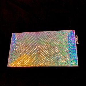 Small iridescent textured handbag by Eva NYC